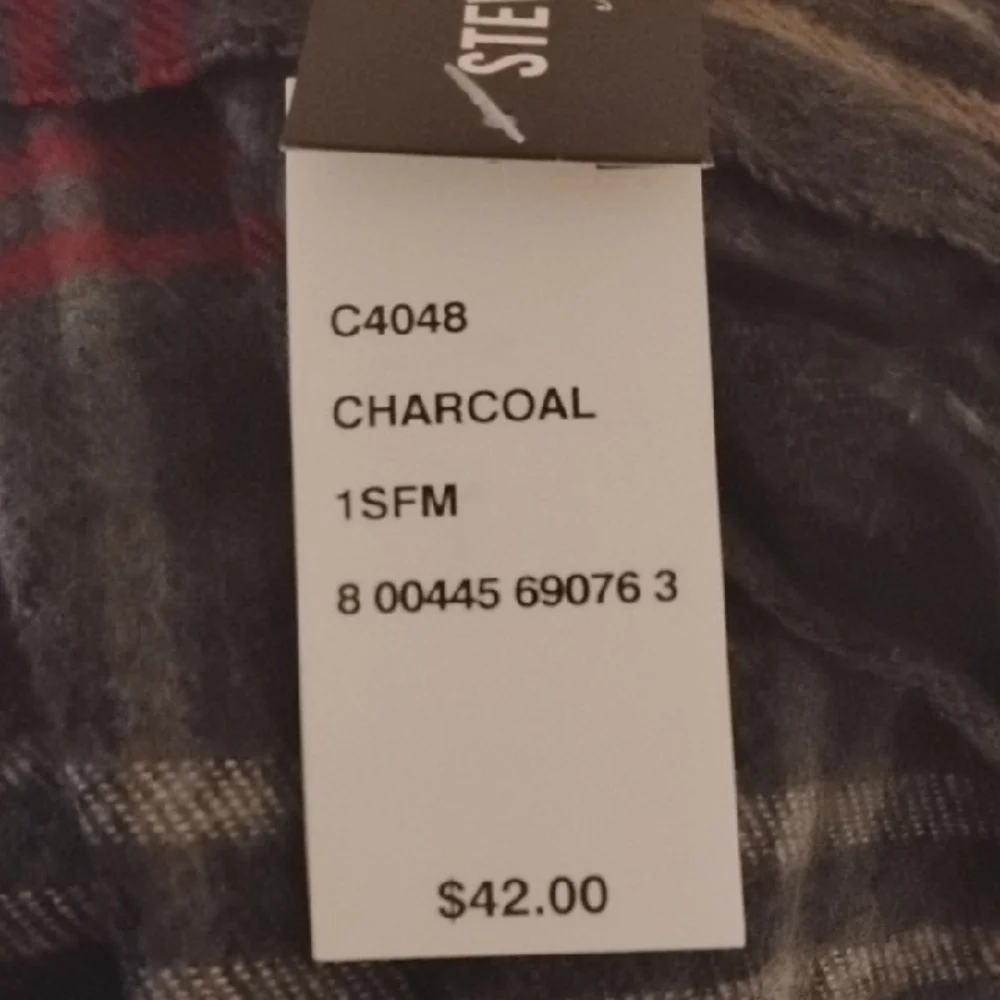 Steve Madden Multicolor Plaid Scarf